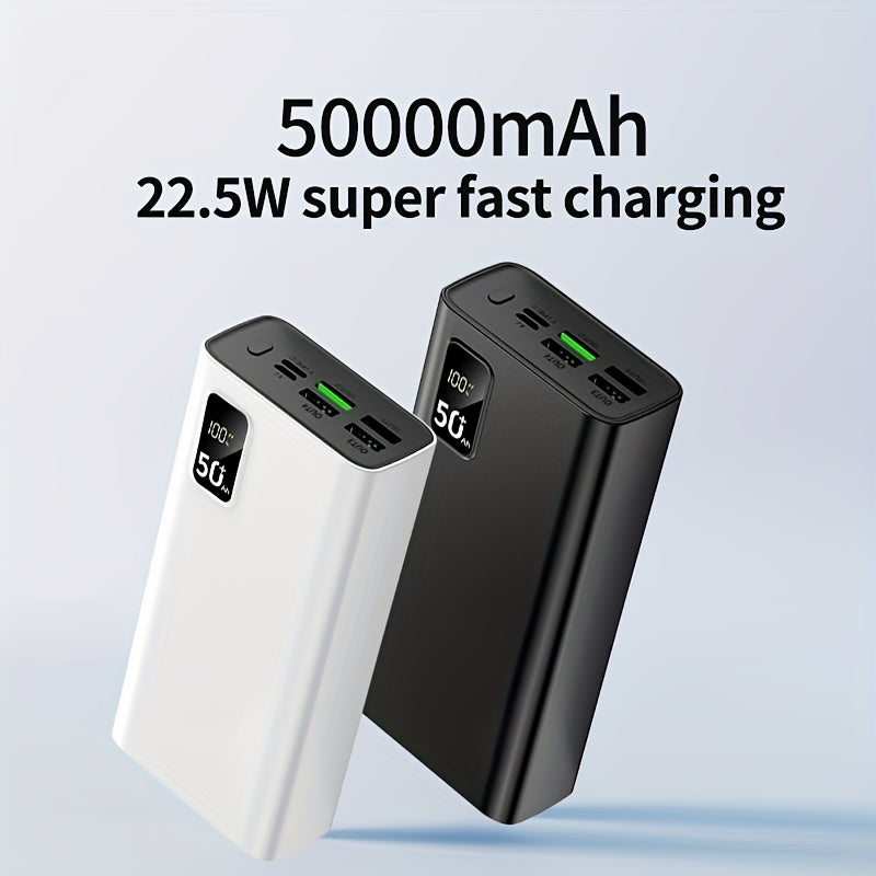 Power bank para carga durante viajes y uso diario | 50000Mah y 5W