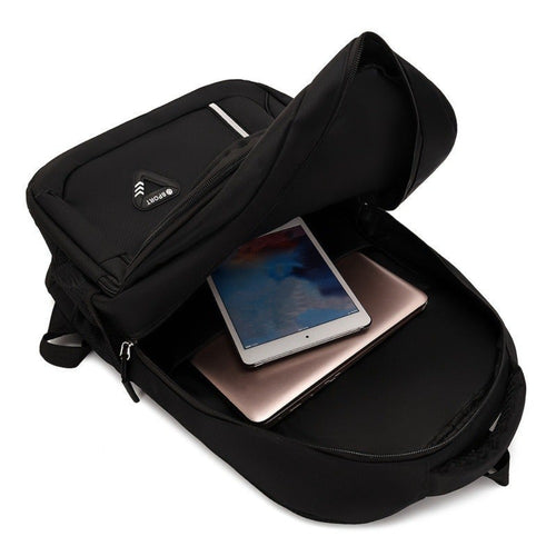 1 pieza de mochila de negocios Vanaheimr para estudiantes universitarios - Compartimento ligero para portátil, correas de hombro ajustables, forro de poliéster duradero, negro, perfecta para la escuela, el trabajo o el viaje, regalo ideal de cumpleaños, m
