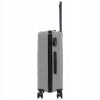 Maleta de Cabina de 20", Dura, Aproximadamente 55 X 40 X 20 Cm / Color Gris / Equipaje de Mano RESISTENTE AL DAÑO, Toma de Mano Telescópica / 4 Ruedas Dobles de 360° / Cerradura con Código / Asas Laterales y Superiores HAWFINCH