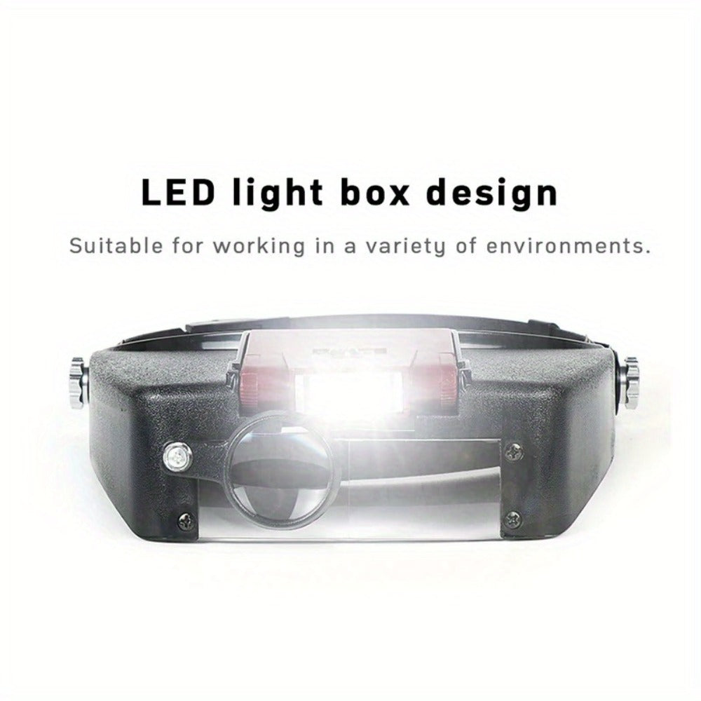 Lupa con luz LED ajustable plegable | Lectura reparación precisión y manualidades