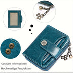 Billetera para mujer, protección RFID, billetera pequeña, multi-compartimento, bolso, monedero para mujer, billetera de cuero para mujer