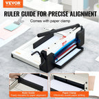 VEVOR Cortadora de papel 12" A4 Cizalla de papel Trimmer 400 Hojas Capacidad Base metálica