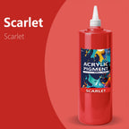 Set de Pintura Acrílica de 12 Colores | Botella con Boquilla de 500ml/16.91oz, Pintura Acrílica para Madera, Ropa, Cerámica, Tela | Pintura Profesional Hecha a Mano, Suministros para Pintura de Madera y Lienzo para Artistas, Adecuado para Aficionados a la