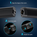 Barra de sonido con subwoofer, barra de sonido para Smart TV, con graves profundos, aumento de volumen y 3 modos de ecualizador, conexión inalámbrica/ARC/óptica/AUX, barra de sonido desmontable con control remoto por infrarrojos