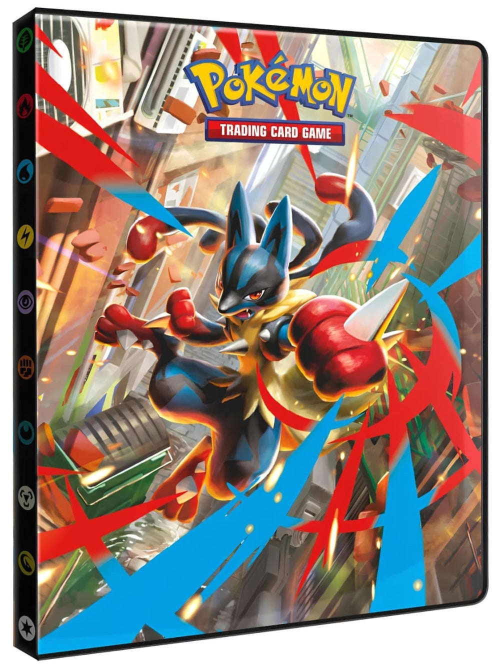 Portafolio Pokémon de 9 bolsillos – Carmín y Morado: Mega Evolución | Álbum de Colección para hasta 180 Tarjetas | Accesorios Oficiales de Pokémon