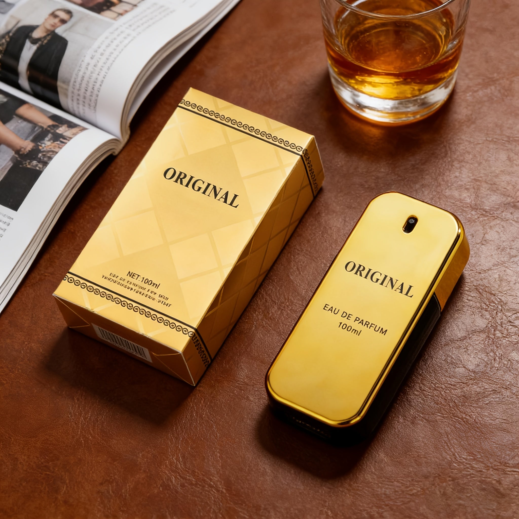 ORIGINAL Eau De Parfum 100ml - Fragancia Noble de Ámbar y Madera, Esencia Atemporal con Bergamota, Rosa y Sándalo, Perfume de Lujo en Botella Minimalista
