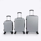Juego de 3 Maletas Tamaños 18" (51X33X20cm), 22" (61x41x25cm), 26" (71x46x31cm) Medidas con ruedas incluidas, con Cerradura Numérica Maleta Cabina Trolley con Carcasa ABS Ligera, Asa Telescópica de Aluminio y 4 Ruedas Giratorias 360°