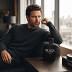 Perfume para hombre 100 ml, Black Intense Eau de Parfum, fragancia fresca cítrica y amaderada con limón, bergamota, vainilla y sándalo para hombre