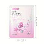 40 Mascarillas de Sakura Japonesas para Todo Tipo de Piel, Portátiles para Viajes, Hidratantes, Regalo Ideal para San Valentín y Navidad