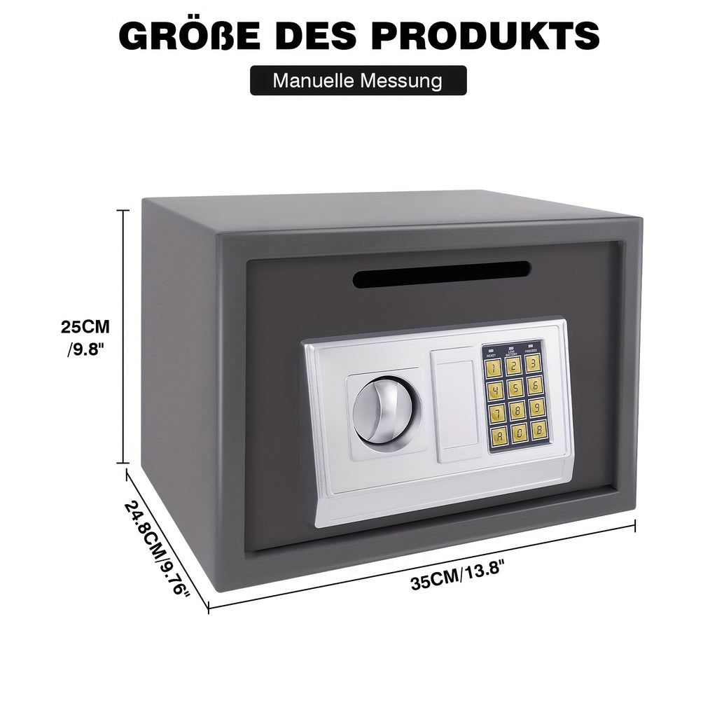 Caja Fuerte de Seguridad para Ropa y Objetos de Valor, Caja Fuerte Digital con 2 Llaves para Negocios, Dinero, Joyas y Objetos de Valor, Ideal como Regalo de Halloween o Navidad
