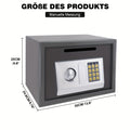 Caja Fuerte de Seguridad para Ropa y Objetos de Valor, Caja Fuerte Digital con 2 Llaves para Negocios, Dinero, Joyas y Objetos de Valor, Ideal como Regalo de Halloween o Navidad