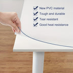 1pc Mantel de PVC Alta Calidad, 2mm Transparente Resistente al Calor Lavable para Mesa Rectangular, Cocina y Exteriores - Duradero y Fácil de Limpiar, Cubierta Moderna para Mesa de Comedor
