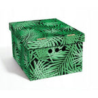 Caja de almacenamiento decorativa de cartón, 1 pieza, con estampado, para ropa, artículos pequeños, documentos, ideal para hogar, oficina o armario, dimensiones: 35x26.3x18.6 cm
