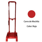 Carrito, carrito para mochila escolar, resistente y duradero, color sólido clásico, portátil y cargable, ligero y ahorrador de mano de obra, azul, rojo oscuro, negro, rojo