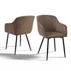 Sillas de comedor elegantes con reposabrazos y soporte lumbar para sala de estar, cocina y dormitorio, que ofrecen un alto confort - Disponibles en juegos de 2, 4 o 6