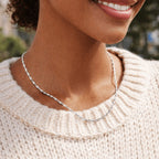 Collar de plata 925 para mujer – Cadena de plata trenzada elegante y minimalista – Cadena delicada para mujer, regalo de joyería