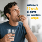 Integrador para hombre con Maca Amarilla, Arginina, Citrulina y Cúrcuma - Envío Rápido desde Almacén Local - 30 Cápsulas Hechas en Italia