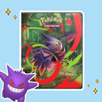 Pokémon ME02 - Portafolio de 4 Bolsillos - Carpeta Oficial de Coleccionista para Almacenamiento Seguro de Cartas de Pokémon, Ideal para Coleccionistas y Jugadores