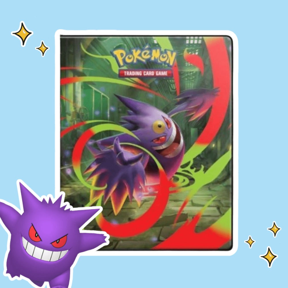 Pokémon ME02 - Portafolio de 4 Bolsillos - Carpeta Oficial de Coleccionista para Almacenamiento Seguro de Cartas de Pokémon, Ideal para Coleccionistas y Jugadores