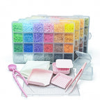 40000 cuentas de 2.6 mm para abalorios, kit combinado de 4 piezas para fundir cuentas con múltiples herramientas. Fabricación de joyas DIY, regalos festivos, kit para hacer joyas de cuentas, decoraciones festivas DIY, suministros para manualidades creativ