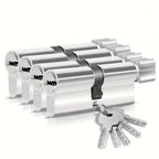 Set de cilindros para puerta con llaves | Para seguridad y recambio de cerraduras