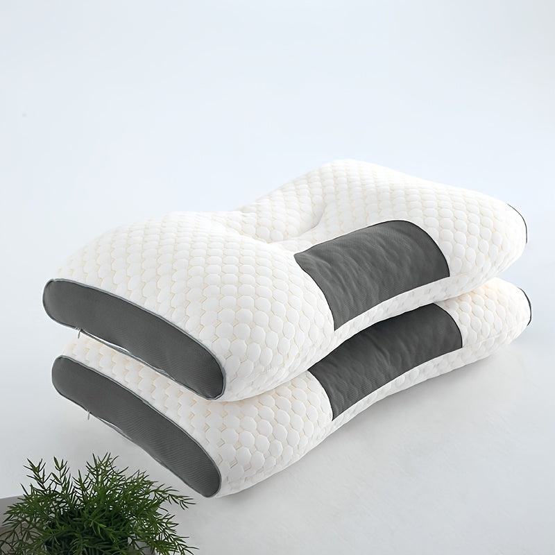 Paquete de 2 almohadas de cama, almohada delgada y suave, relleno de almohada multiusos, transpirable y que absorbe la humedad para dormir, suave y duradera, almohadas cómodas para dormitorio y sala de estar, apta para uso en todas las estaciones
