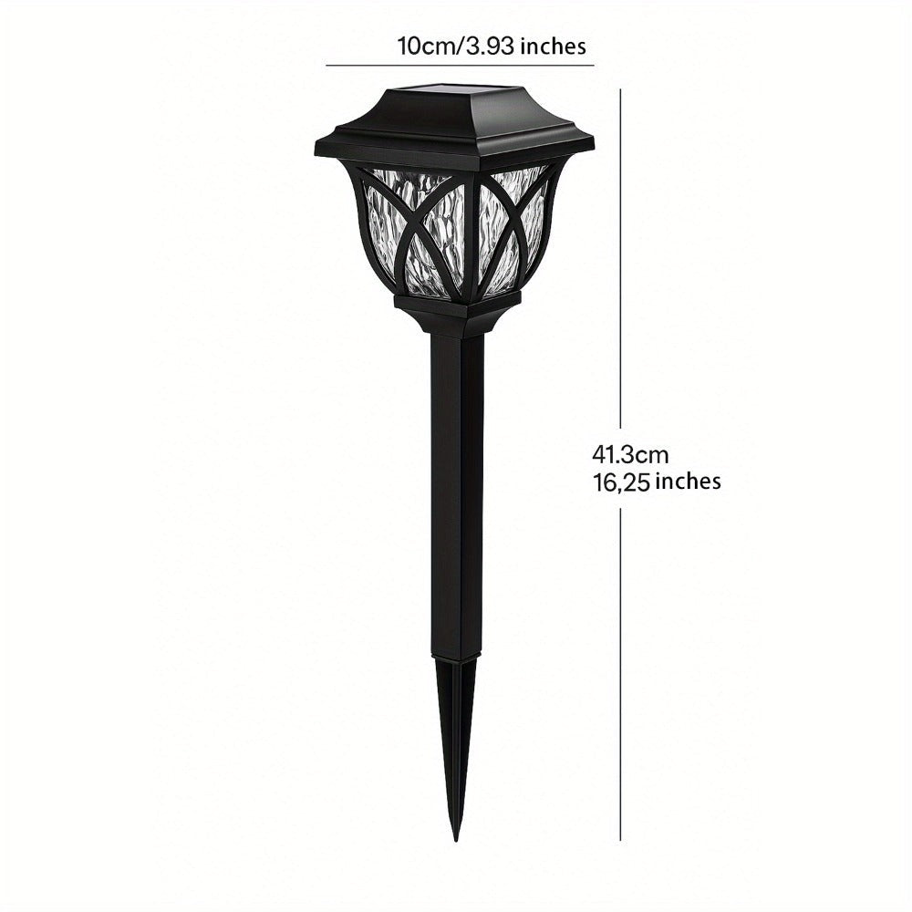 Juego de 6 luces solares de camino Setonr para exterior, luces LED de estaca para jardín para césped, patio, paisajismo, patio, camino y decoración de maceteros