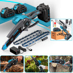 Nueva Mini Motosierra Inalámbrica Mejorada, Sierra de Podar, Completa con Batería y Cargador, para Podar Árboles, Carpintería, Tareas de Jardinería y Mantenimiento de Jardines. La Opción Ideal para Profesionales y Aficionados por Igual. Sierra Eléctrica d
