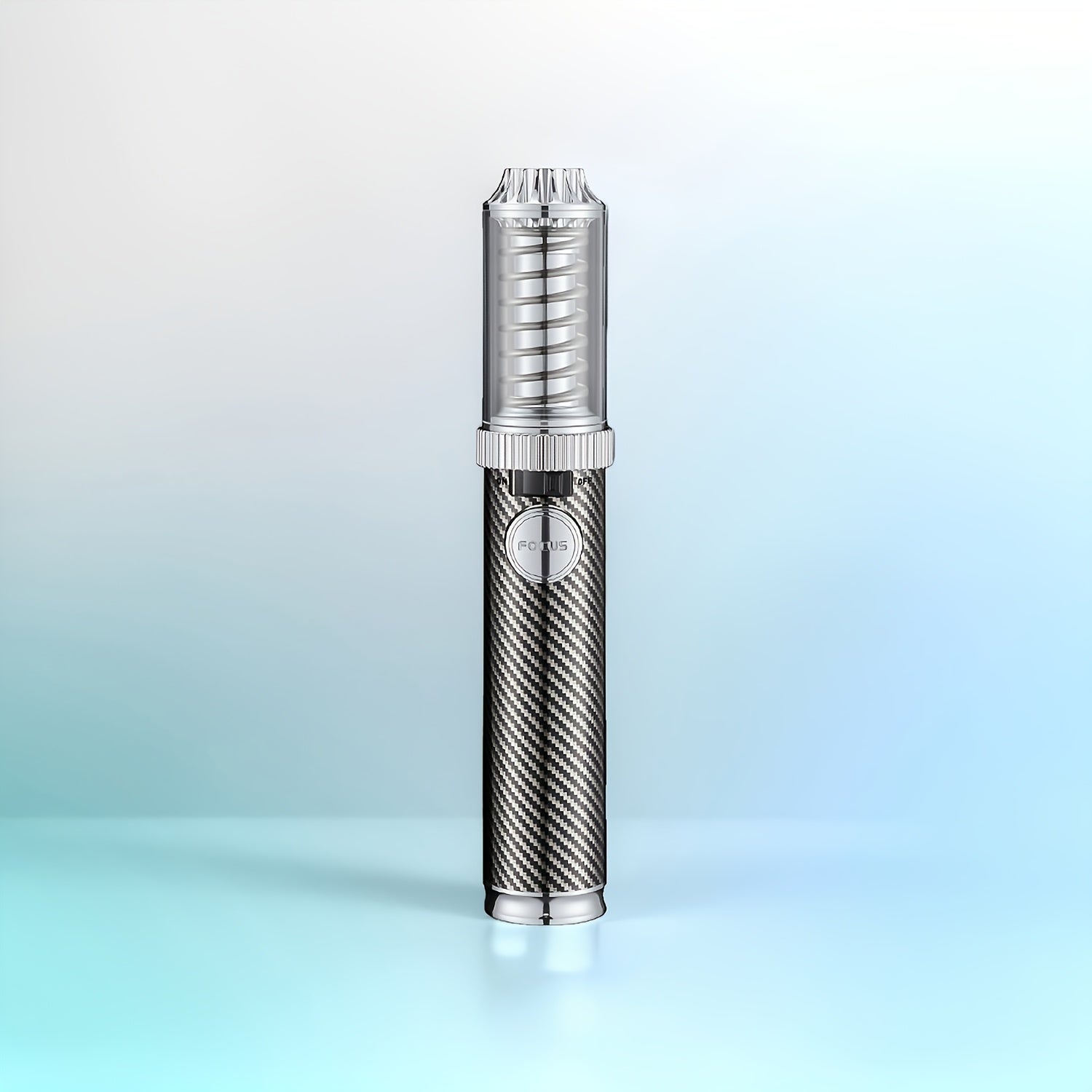 Encendedor recargable | Encendedor de metal, potente, grande, con diseño de salida de vórtice visible, pulido, resistente al viento, recargable