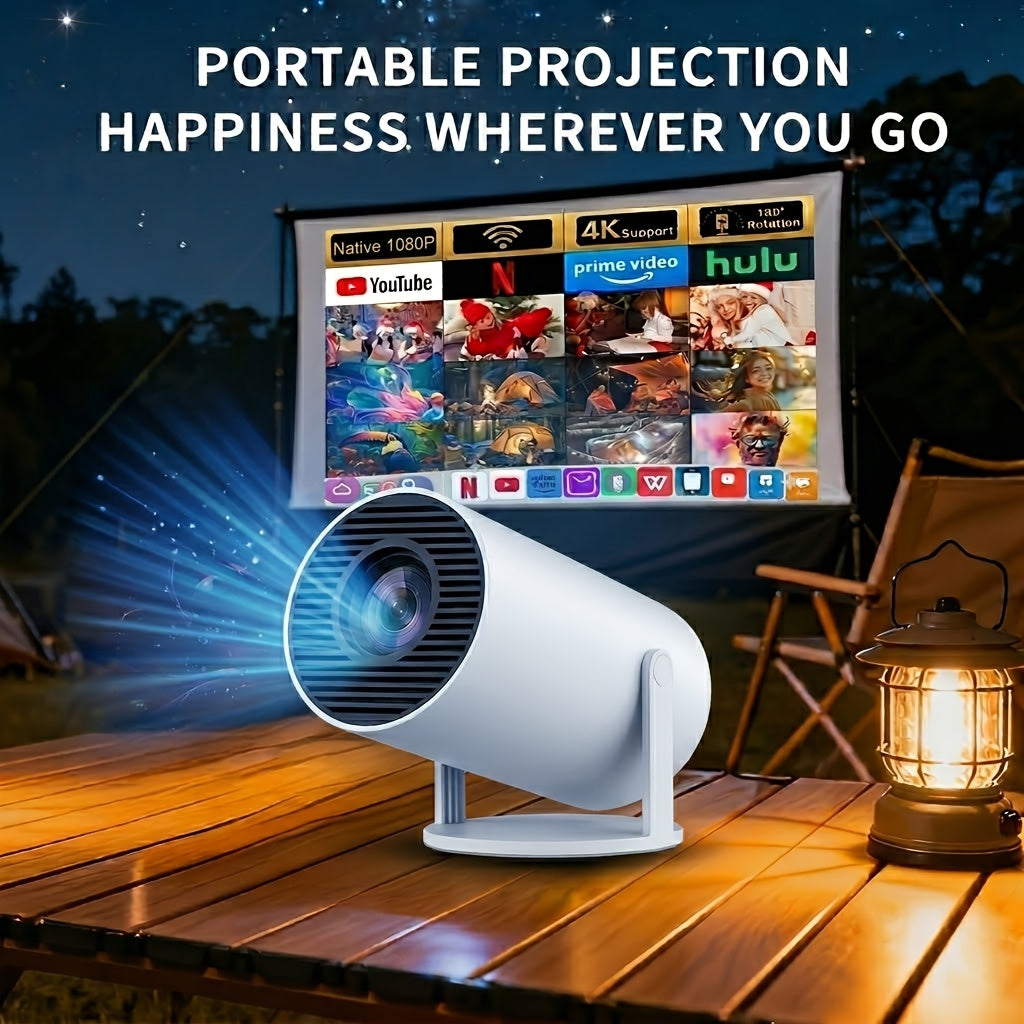 Proyector | Mini proyector portátil, con sistema Android 13, corrección automática de trapezoide, rotación de 180°, apto para