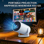 Proyector | Mini proyector portátil, con sistema Android 13, corrección automática de trapezoide, rotación de 180°, apto para