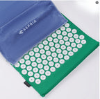 Aspria Set de Acupresión Verde 3/4 Piezas, Colchoneta de Acupresión y Almohada de Acupresión, para que te Relajes Cuerpo y Mente. Colchoneta de Acupresión Verde + Toalla Gruesa + Bolsa de Almacenamiento. MGY-S3-004