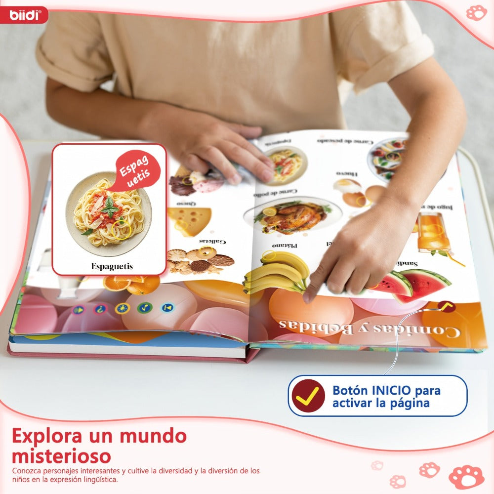 Biidi Alrededor Del Mundo Audiobook en Español, Audiobook, Libros Educativos, Libro Interactivo, Regalo de Cumpleaños de Navidad