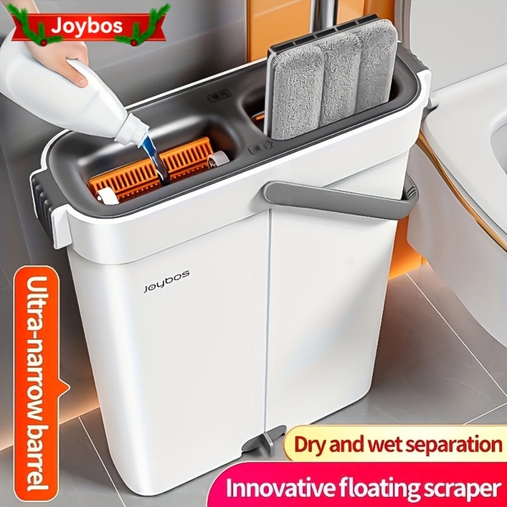 1 Juego, Set de Fregona y Cubo con 6 Paños, Herramienta de Limpieza para el Hogar, Adecuado para Sala de Estar, Dormitorio, Cocina, Baño, Inodoro, Set de Limpieza de Fregona y Cubo Comercial, ¡Aprovecha para la Limpieza de Navidad! ¡Regalos de Navidad, Re