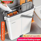 1 Juego, Set de Fregona y Cubo con 6 Paños, Herramienta de Limpieza para el Hogar, Adecuado para Sala de Estar, Dormitorio, Cocina, Baño, Inodoro, Set de Limpieza de Fregona y Cubo Comercial, ¡Aprovecha para la Limpieza de Navidad! ¡Regalos de Navidad, Re