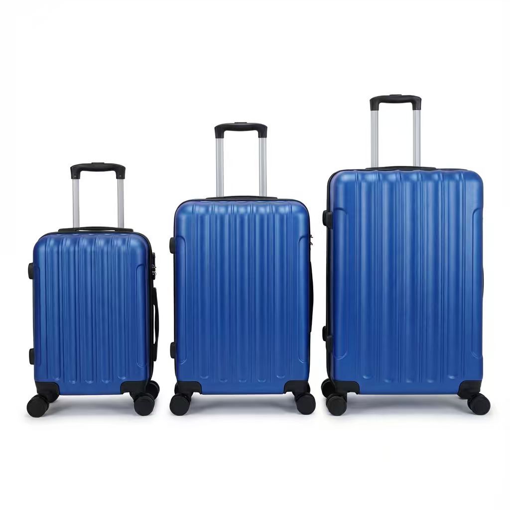 Juego de 3 Maletas Tamaños 18" (51X33X20cm), 22" (61x41x25cm), 26" (71x46x31cm) Medidas con ruedas incluidas, con Cerradura Numérica Maleta Cabina Trolley con Carcasa ABS Ligera, Asa Telescópica de Aluminio y 4 Ruedas Giratorias 360°
