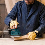 DOVAMAN Lijadora de Palma – 130W Lijadora de Detalles, Alcanza 12000 RPM, Incluye 12 Hojas de Lija, Recolección de Polvo Integrada, para Alisar Superficies de Madera y Metal