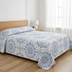 Colcha Bouti Microfibra Reversible Estampada – Colcha Verano y Entretiempo Ligera y Transpirable, Acolchado Pinsónico para Todas las Estaciones, Sin Fundas de Almohada