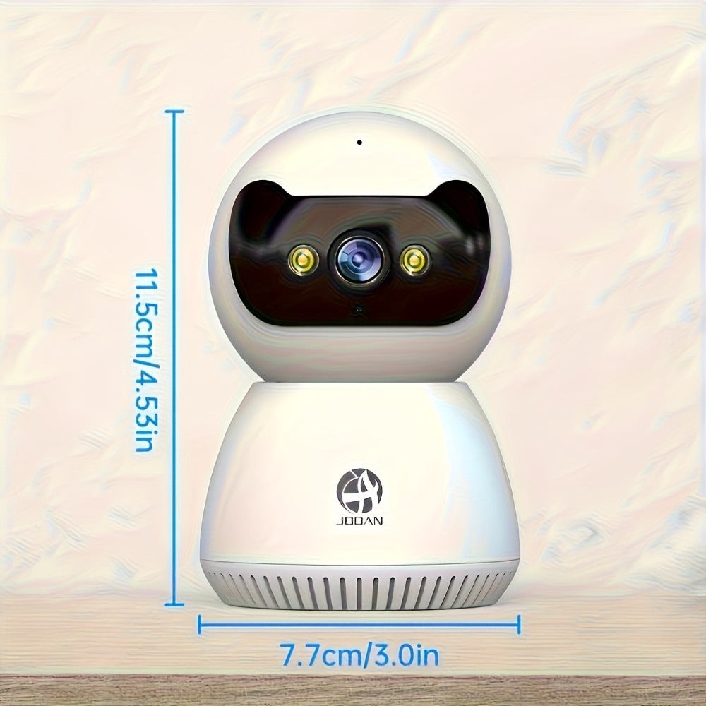 Cámara WiFi de doble banda 5G, monitoreo de seguridad sin varillas para el hogar 1080P - Cámara de seguridad con alarma y seguimiento giratorio de 355° con visión nocturna, control remoto por smartphone, un buen asistente de hogar para uso en interiores,