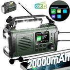 Radio de emergencia portátil | Camping supervivencia y cortes de energía