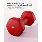 Mancuernas Fijas de Neopreno para Ejercicios en Gimnasio | Material: Hierro con Revestimiento de Vinilo | Pesas para Mujeres y Hombres