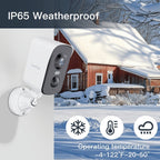 Cámara de seguridad LaxiHub Wifi para exterior con batería, resolución de video 3MP 1296P FHD, cámara CCTV con batería de 5200mAh para seguridad del hogar, detección de movimiento con IA, foco, visión nocturna a color, audio bidireccional
