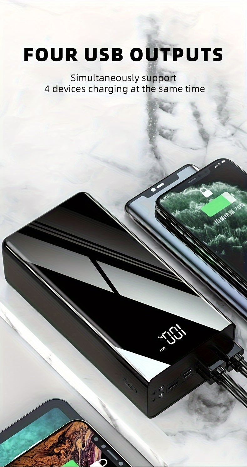 Batería externa de alta capacidad | Viajes camping oficina y carga de dispositivos
