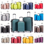 Maleta de tres piezas de equipaje de 20+24+28 pulgadas, Set de maletas familiares, maleta de cabina de 20 pulgadas, caja de almacenamiento de viaje de negocios, maleta con contraseña, maleta con ruedas universales, maleta rígida de ABS, maleta con carro d
