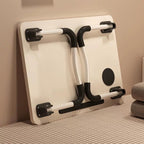 Mesa plegable multifunción para cama y sofá con portavasos, 60×40×28 cm, mesa auxiliar con atril para leer en la cama, bandeja multifunción para ordenador, libros, trabajo y estudio en casa (con cajón / sin cajón)