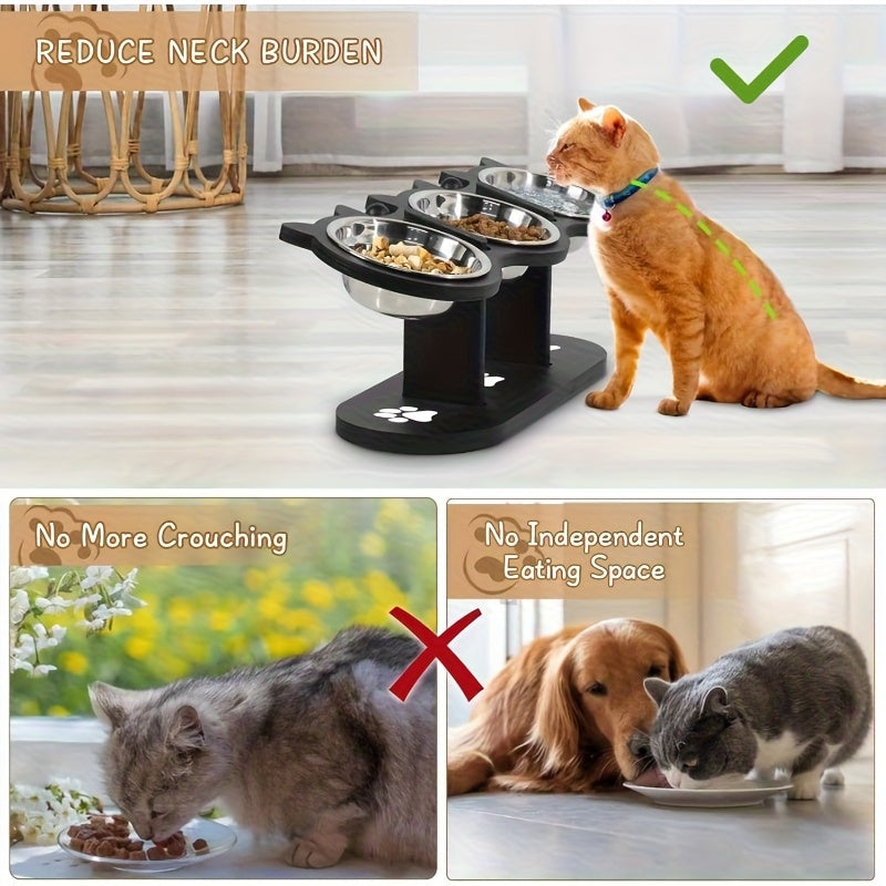 Comedero para mascotas ajustable | Alimentación diaria en casa