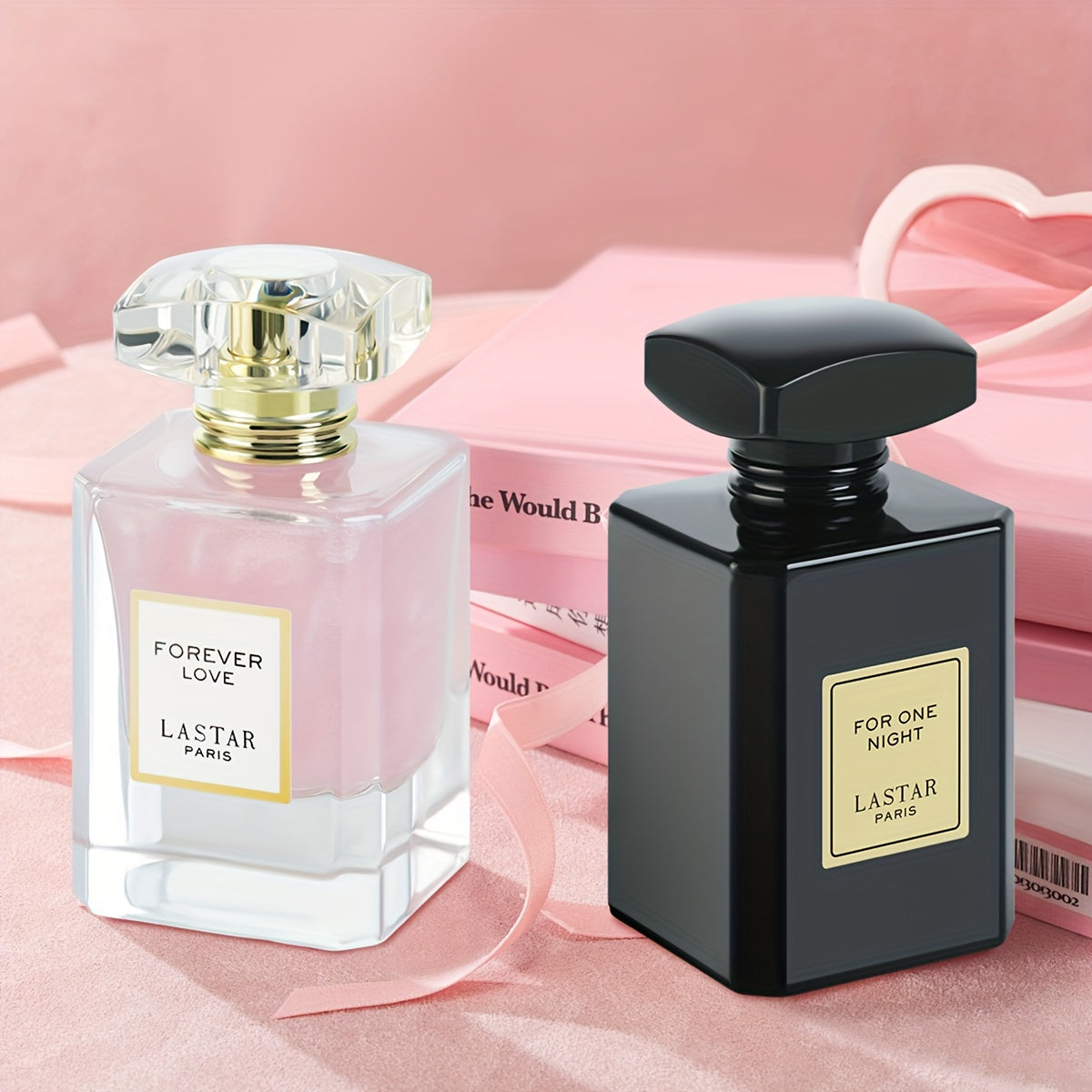 2 Frascos de Perfume Transparente para Mujer, Rosa, Vainilla, Jazmín, Suave y Dulce, Perfume Promocional para Mujer, Textura Avanzada, Fragancia Avanzada, Fragancia Floral Encantadora de Larga Duración, Recomendado para Citas, Viajes, Regalos para Mujeres