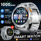 SIEMORL Smartwatch para hombre con más de 50 horas de tiempo de espera ultra largo, reloj inteligente HD de 1.7 pulgadas con batería de 1000 mAh/Función de teléfono/Más de 110 modos deportivos/Monitoreo del sueño, Reloj para hombre para iPhone Android Pod