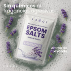 Sales de Epsom para Baño y Pediluvio 500g, Sulfato de Magnesio de Alta Pureza, Disolución Rápida, Ideal para Bañera, Spa en Casa, Cuidado Personal y Rutina de Bienestar Diario