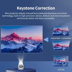 Proyector | Mini Proyector Inteligente - Soporte Local 720P para 4K, Android 11+, Wifi 6 y Wireless 5.3, Rotación de 180°, Compatibilidad